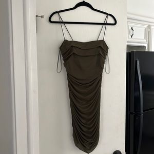 PRINCESS POLLY OLIVE DRESS